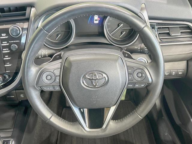 カムリ WSレザーパッケージ 純正8型ナビ JBLサウンド バックカメラ 衝突被害軽減システム レーダークルーズ 禁煙車 レザーシート ドラレコ コーナーセンサー スマートキー LEDヘッド ビルトインETC 純正18インチアルミ(11枚目)