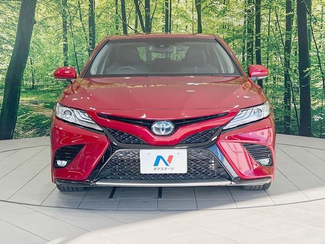 カムリ WSレザーパッケージ 純正8型ナビ JBLサウンド バックカメラ 衝突被害軽減システム レーダークルーズ 禁煙車 レザーシート ドラレコ コーナーセンサー スマートキー LEDヘッド ビルトインETC 純正18インチアルミ(14枚目)