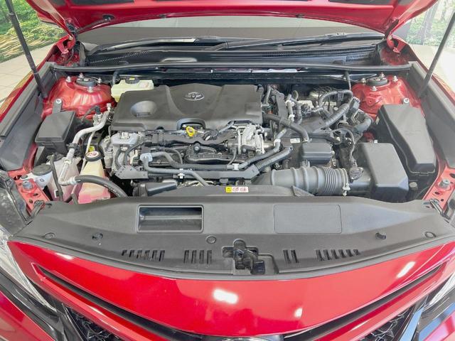 カムリ WSレザーパッケージ 純正8型ナビ JBLサウンド バックカメラ 衝突被害軽減システム レーダークルーズ 禁煙車 レザーシート ドラレコ コーナーセンサー スマートキー LEDヘッド ビルトインETC 純正18インチアルミ(18枚目)