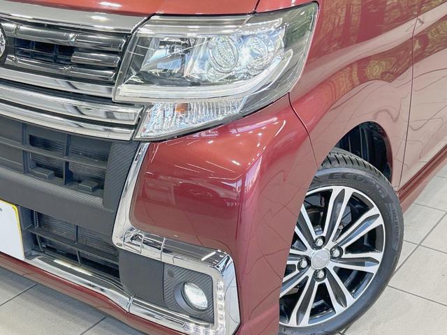 タント カスタムRS トップエディションSAIII 両側電動ドア ターボ 純正8型ナビ 後席モニター バックカメラ 衝突軽減 禁煙車 ハーフレザー シートヒーター スマートキー LEDヘッド ビルトインETC 純正15インチアルミ オートハイビーム(12枚目)