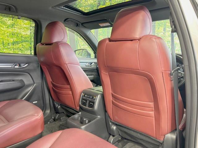 ＣＸ－８ ２５Ｓ　Ｌパッケージ　サンルーフ　純正１０型ナビ　全周囲カメラ　ＢＯＳＥサウンド　赤革　衝突軽減　電動リア　禁煙車　ドラレコ　ＥＴＣ　シート／ステアリングヒーター　ブラインドスポットモニター　ヘッドアップディスプレイ（61枚目）