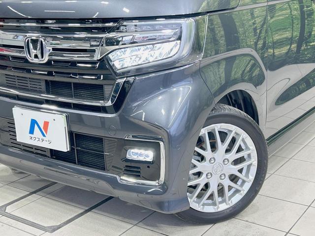 Ｎ－ＢＯＸカスタム Ｌターボ　両側電動ドア　純正ナビ　バックカメラ　ＥＴＣ　ドラレコ　パーキングセンサー　衝突被害軽減　アダプティブクルーズ　禁煙車　ハーフレザーシート　スマートキー　ＬＥＤヘッド　ＥＴＣ　純正１５インチアルミ（12枚目）