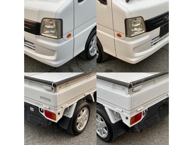 サンバートラック ＴＢ　５ＭＴ　４ＷＤ　６３３００キロ　エアコン　パワステ　三方開　１３インチアルミホイール　フロアマット　ドアバイザー　タイミングベルト取替　エアバック　車検整備付（11枚目）