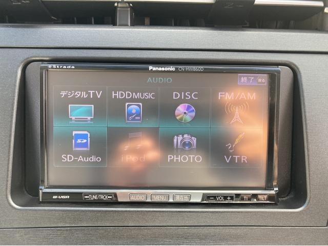プリウス Ｓ　ＬＥＤエディション　ＥＴＣ　ＨＤＤ地デジナビ　ＤＶＤ再生　１７インチアルミ　オートライト　スマートキー　電動格納ミラー　ヘッドライトウォッシャー　ＡＬＰＩＮＥサブウーハー　オートエアコン（4枚目）