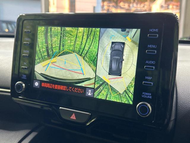 ヤリスクロス ハイブリッドＺ　全周囲カメラ　トヨタセーフティセンス　レーダークルーズ　禁煙車　ハーフレザーシート　シートヒーター　パワーシート　コーナーセンサー　レーンキープ　スマートキー　ＬＥＤヘッド　ディスプレイオーディオ（3枚目）