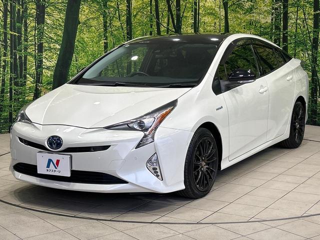 プリウス Sセーフティプラス ツートーン 純正9型ナビ バックカメラ セーフティセンス パーキングアシスト レーダークルーズコントロール ドラレコ LEDヘッド ETC Bluetooth 禁煙車 車線逸脱警報 オートライト オートエアコン(53枚目)