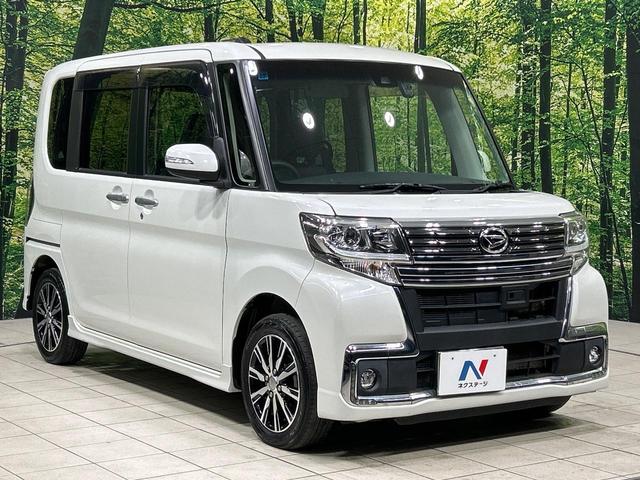タント カスタムＸ　トップエディションＳＡＩＩ　電動スライド　純正８型ナビ　バックカメラ　スマートアシスト２　禁煙車　ハーフレザーシート　ドラレコ　スマートキー　ＬＥＤヘッド　ＥＴＣ？車線逸脱警報　オートライト　１４インチＡＷ　？Ｂｌｕｅｔｏｏｔｈ（16枚目）