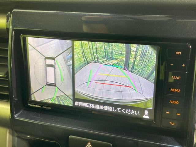 ハスラー ＪスタイルＩＩＩターボ　ターボ　全周囲カメラ　純正ＳＤナビ　セーフティーサポート　禁煙車　シートヒーター　ハーフレザーシート　ドラレコ　ＨＩＤヘッド　クルコン　純正１５インチアルミ　オートライト　Ｂｌｕｅｔｏｏｔｈ（3枚目）