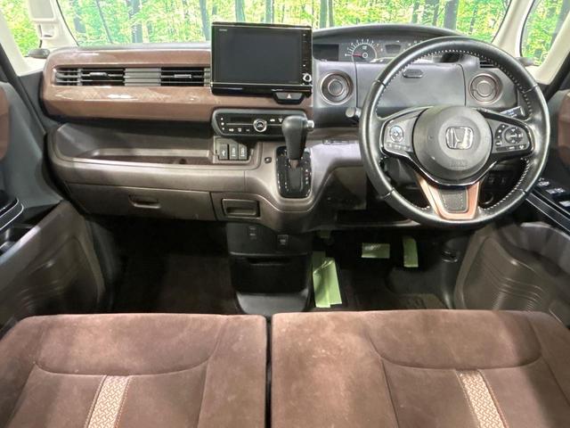Ｎ－ＢＯＸ Ｇ・Ｌターボホンダセンシングカッパーブラウンスタイル　純正８型ナビ　両側電動スライドドア　ホンダセンシング　レーダークルーズ　禁煙車　２トーンカラー　ドラレコ　レーンキープ　スマートキー　ＬＥＤヘッド　ＥＴＣ　オートライト　？Ｂｌｕｅｔｏｏｔｈ再生（2枚目）