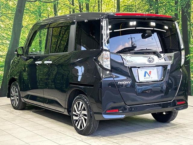 ルーミー カスタムG 両側電動スライドドア 純正SDナビ バックカメラ 衝突被害軽減システム レーダークルーズ シートヒーター 禁煙車 コーナーセンサー スマートキー LEDヘッド ビルトインETC 純正14インチアルミ(17枚目)