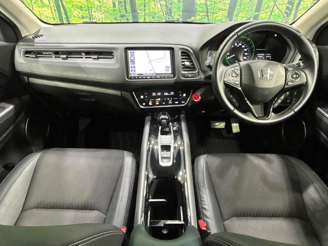 ヴェゼル ハイブリッドＺ・ホンダセンシング　後期　純正８型ナビ　バックカメラ　シ－トヒ－タ－　ハ－フレザ－シ－ト　ホンダセンシング　アダプティブクルーズコントロール　ＬＥＤヘッドライト　Ｂｌｕｅｔｏｏｔｈ　禁煙車　ワンオーナー（2枚目）