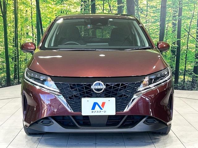 ノート Ｘ　純正９型ナビ　全周囲カメラ　インテリジェントルームミラー　エマージェンシーブレーキ　ドラレコ　ＥＴＣ　ＬＥＤヘッドライト　Ｂｌｕｅｔｏｏｔｈ　クリアランスソナー　禁煙車　ワンオーナー（14枚目）