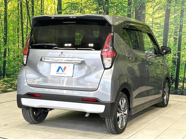 eKクロス T ターボ 純正オーディオ e-アシスト スマートキー コーナーセンサー LEDヘッド オートハイビーム 誤発進抑制機能 オートエアコン 純正15アルミ 革巻きステアリング ワンオーナー 禁煙車(17枚目)