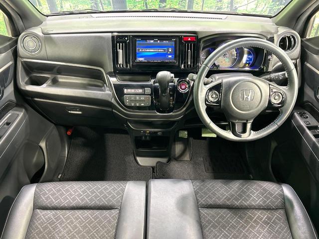 Ｎ－ＷＧＮカスタム Ｇ・Ｌパッケージ　メモリーナビ　バックカメラ　ＥＴＣ　Ｂｌｕｅｔｏｏｔｈ　ハーフレザー　クルーズコントロール　スマートキー　ＨＩＤヘッド＆ＬＥＤフォグ　オートライト　オートエアコン　純正１４アルミ　ワンオーナー　禁煙車（2枚目）