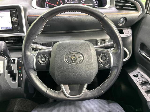 シエンタ Ｇ　モデリスタエアロ　両側パワスラ　純正ナビ　バックカメラ　Ｂｌｕｅｔｏｏｔｈ　ＥＴＣ　スマートキー　７人乗　ＬＥＤヘッド　オートライト　オートエアコン　フォグライト　純正１６アルミ　革巻きステアリング（13枚目）