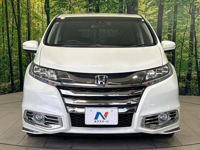 オデッセイハイブリッド ハイブリッドアブソルート・ホンダセンシングＥＸパック　純正ナビ　フリップダウンモニター　バックカメラ　両側パワスラ　ホンダセンシング　アダプティブクルーズコントロール　ドラレコ　ＥＴＣ　ＬＥＤヘッドライト　ハーフレザーシート　純正１７インチＡＷ　禁煙車（16枚目）