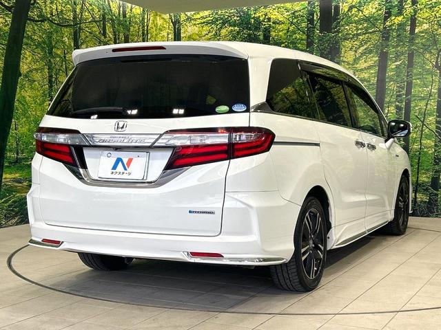 オデッセイハイブリッド ハイブリッドアブソルート・ホンダセンシングＥＸパック　純正ナビ　フリップダウンモニター　バックカメラ　両側パワスラ　ホンダセンシング　アダプティブクルーズコントロール　ドラレコ　ＥＴＣ　ＬＥＤヘッドライト　ハーフレザーシート　純正１７インチＡＷ　禁煙車（19枚目）