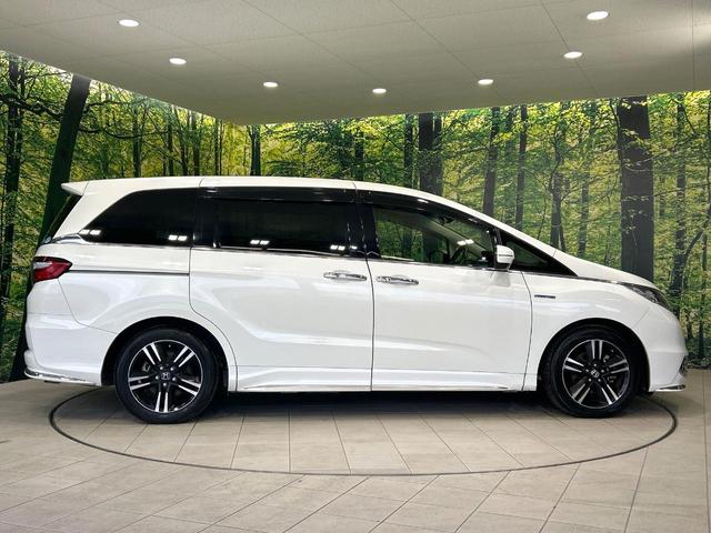 オデッセイハイブリッド ハイブリッドアブソルート・ホンダセンシングＥＸパック　純正ナビ　フリップダウンモニター　バックカメラ　両側パワスラ　ホンダセンシング　アダプティブクルーズコントロール　ドラレコ　ＥＴＣ　ＬＥＤヘッドライト　ハーフレザーシート　純正１７インチＡＷ　禁煙車（33枚目）