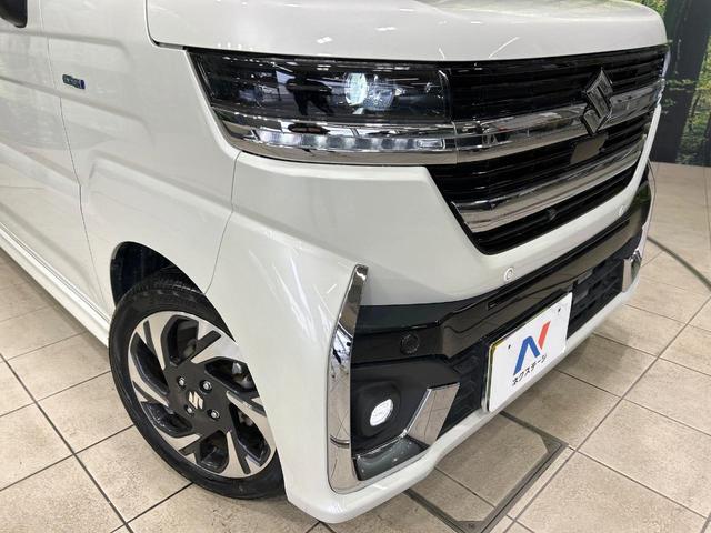 スペーシアカスタム ハイブリッドＸＳ　２トーンカラー　純正９型ナビ　全周囲カメラ　両側パワスラ　シ－トヒ－タ－　ハ－フレザ－シ－ト　セ－フティサポート　アダプティブクルーズコントロール　Ｂｌｕｅｔｏｏｔｈ　禁煙車　ワンオーナー（12枚目）