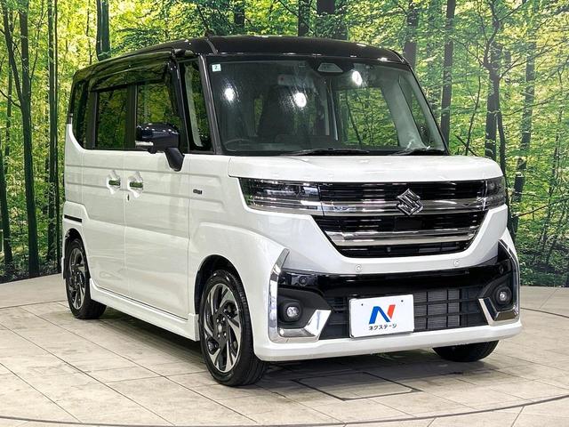 スペーシアカスタム ハイブリッドＸＳ　２トーンカラー　純正９型ナビ　全周囲カメラ　両側パワスラ　シ－トヒ－タ－　ハ－フレザ－シ－ト　セ－フティサポート　アダプティブクルーズコントロール　Ｂｌｕｅｔｏｏｔｈ　禁煙車　ワンオーナー（16枚目）