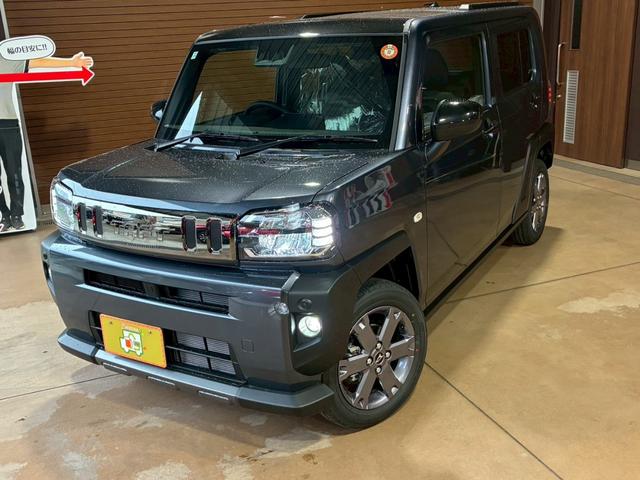 タフト Ｇ　ダーククロムベンチャー　フードガーニッシュ・バックドアガーニッシュ　ダークブラックメッキ／カラードドアミラー／アンダーガーニッシュ（フロント／リヤ）ガンメタリック／インテリアアクセントダークシルバー加飾／バックカメラ（72枚目）