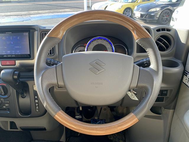 エブリイ ジョインターボ　☆４ＷＤ☆ハイルーフ☆リフトアップ☆ナビ☆　４ＷＤ☆リフトアップ☆ハイルーフ☆ＩＣターボ☆衝突軽減ブレーキ☆プラスラインＦＲショートバンパー☆革調シートカバー☆オールテレーンタイヤ☆１５ＡＷ☆Ｂｌｕｅｔｏｏｔｈ☆ウッドコンビハンドル☆試乗ＯＫ（48枚目）
