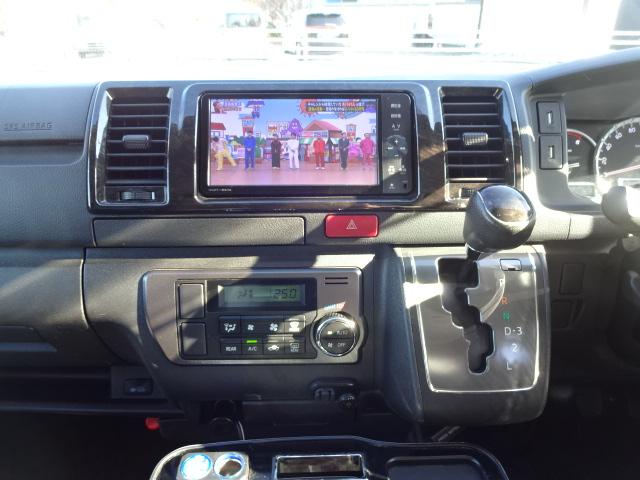 ハイエースバン スーパーＧＬ　ダークプライム　・エアロ・両側パワスラ・純正ナビ・フリップダウンモニター・Ｂカメラ・フルセグＴＶ・ＬＥＤヘッド＋フォグ・ミラー型ドラレコ前後２カメラ・ナビ連動ビルトインＥＴＣ・ファブレスアルミ１８インチ（ＪＷＬ－Ｔ）（24枚目）