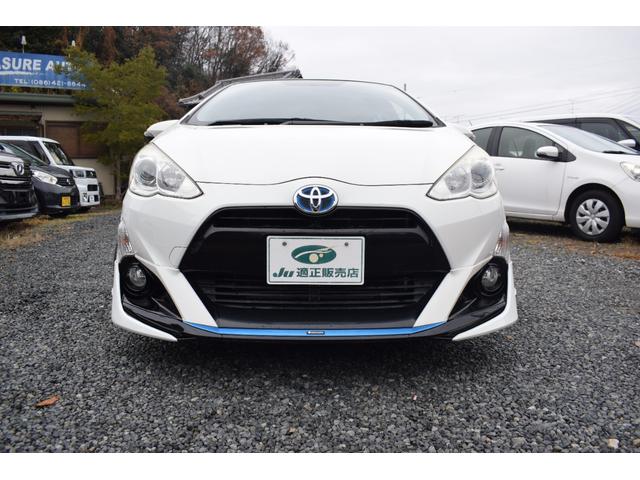 アクア Ｇブラックソフトレザーセレクション　モデリスタエアロ　純正ナビＴＶ　ＥＴＣ　オートクルーズコントロール　スマートキー　アイドリングストップ　電動格納ミラー　ＣＶＴ　盗難防止システム　衝突安全ボディ　ＡＢＳ　ＥＳＣ　Ｂｌｕｅｔｏｏｔｈ（12枚目）