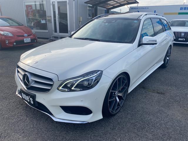 Ｅ３５０ブルテックステーションワゴンアバンＧ　黒革　パノラマルーフ　２０インチアルミ　ローダウン　後席モニター(7枚目)