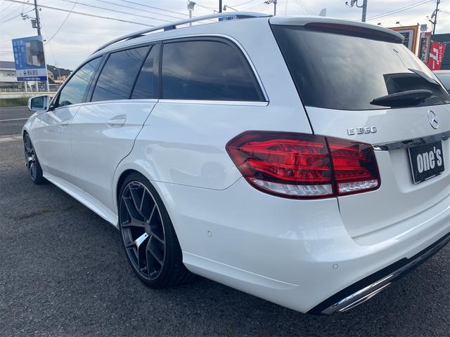 Ｅ３５０ブルテックステーションワゴンアバンＧ　黒革　パノラマルーフ　２０インチアルミ　ローダウン　後席モニター(56枚目)