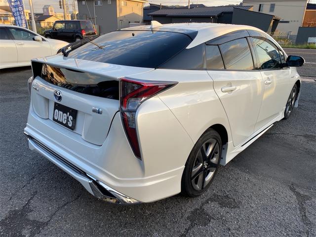 プリウス A エアロパーツ ツーリング仕様 合皮シート シートヒーター 純正17アルミ後期用ホイルカバー 9インチナビ 全国対応12ヶ月保証(8枚目)