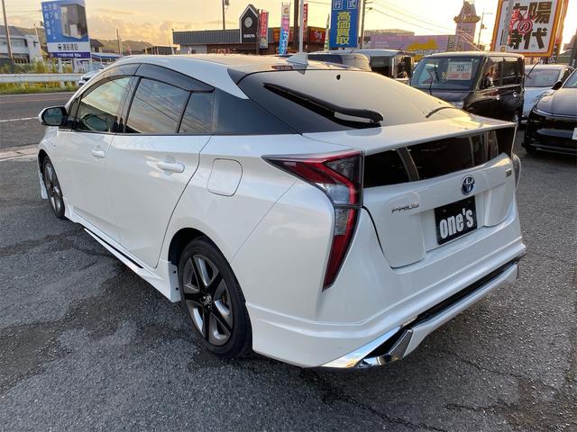 プリウス A エアロパーツ ツーリング仕様 合皮シート シートヒーター 純正17アルミ後期用ホイルカバー 9インチナビ 全国対応12ヶ月保証(9枚目)