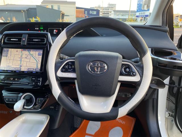 プリウス A エアロパーツ ツーリング仕様 合皮シート シートヒーター 純正17アルミ後期用ホイルカバー 9インチナビ 全国対応12ヶ月保証(16枚目)