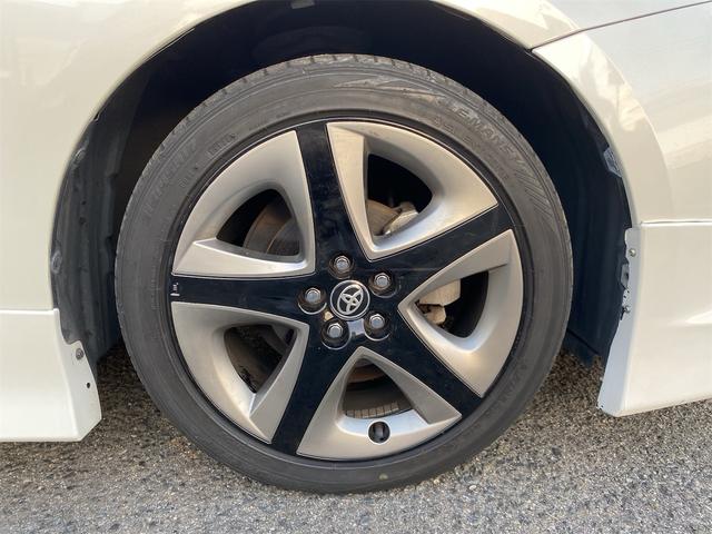 プリウス A エアロパーツ ツーリング仕様 合皮シート シートヒーター 純正17アルミ後期用ホイルカバー 9インチナビ 全国対応12ヶ月保証(19枚目)