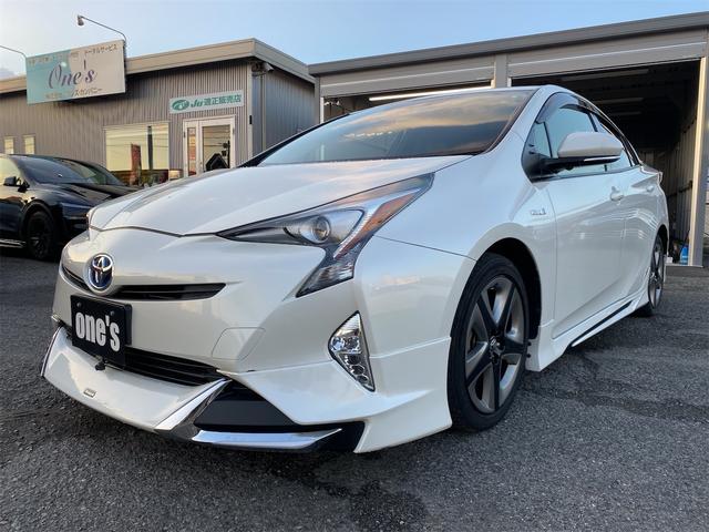 プリウス A エアロパーツ ツーリング仕様 合皮シート シートヒーター 純正17アルミ後期用ホイルカバー 9インチナビ 全国対応12ヶ月保証(24枚目)