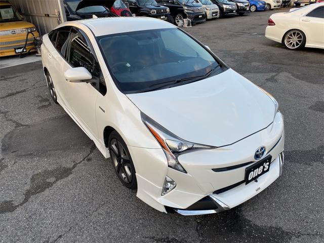 プリウス A エアロパーツ ツーリング仕様 合皮シート シートヒーター 純正17アルミ後期用ホイルカバー 9インチナビ 全国対応12ヶ月保証(27枚目)