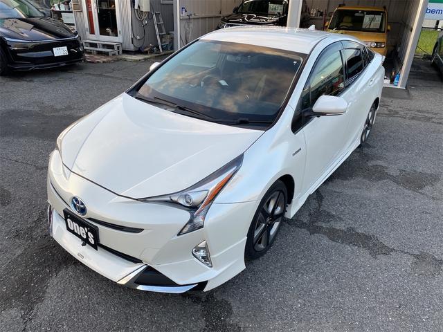 プリウス A エアロパーツ ツーリング仕様 合皮シート シートヒーター 純正17アルミ後期用ホイルカバー 9インチナビ 全国対応12ヶ月保証(28枚目)