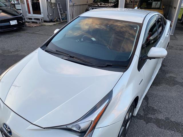 プリウス A エアロパーツ ツーリング仕様 合皮シート シートヒーター 純正17アルミ後期用ホイルカバー 9インチナビ 全国対応12ヶ月保証(49枚目)