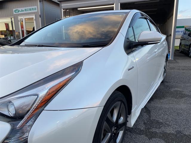 プリウス A エアロパーツ ツーリング仕様 合皮シート シートヒーター 純正17アルミ後期用ホイルカバー 9インチナビ 全国対応12ヶ月保証(50枚目)