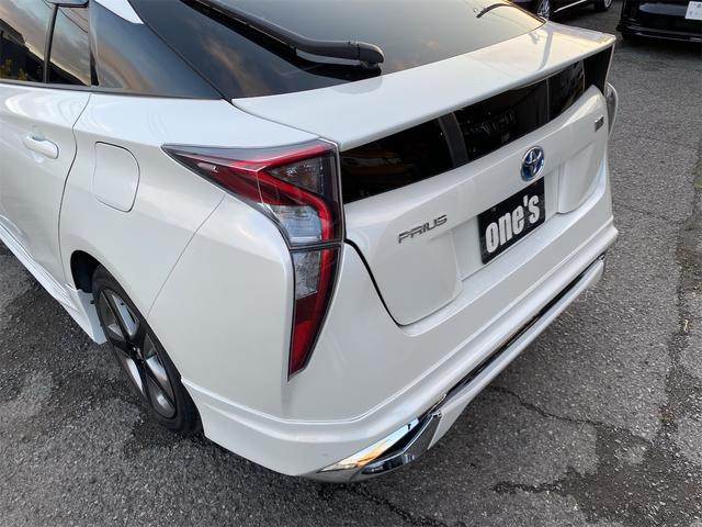 プリウス A エアロパーツ ツーリング仕様 合皮シート シートヒーター 純正17アルミ後期用ホイルカバー 9インチナビ 全国対応12ヶ月保証(53枚目)