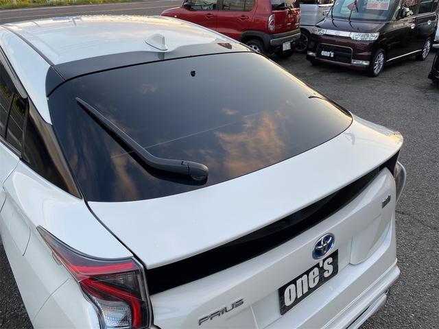 プリウス A エアロパーツ ツーリング仕様 合皮シート シートヒーター 純正17アルミ後期用ホイルカバー 9インチナビ 全国対応12ヶ月保証(54枚目)