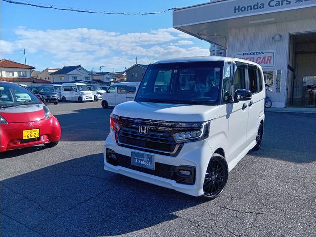 Ｎ－ＢＯＸカスタム Ｌターボ　スタイル＋ブラック　ワンオーナー・禁煙車・ホンダセンシング・ホンダインターナビ・バックモニター・ＥＴＣ・ドライブレコーダー・ＬＥＤヘッドライト＆フォグライト・両側電動スライドドア・アルミホイール（2枚目）