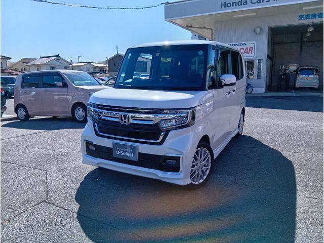 N-BOXカスタム Lターボ ワンオーナー・禁煙車・ホンダセンシング・ホンダインターナビ・バックモニター・ETC・ドライブレコーダー・両側電動スライドドア・USBチャージャー・LEDヘッドライト(2枚目)