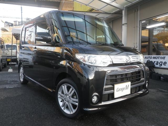 タント カスタムRS ターボ MOMOステアリング 左パワスラ キーレス HIDライト 15インチAW ウインカーミラー 社外ナビ 地デジ ドラレコ(2枚目)