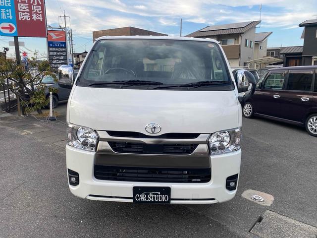 ハイエースバン ロングスーパーGL ダークプライムS クリアランスソナー レーンアシスト 衝突被害軽減システム 両側電動スライドドア オートマチックハイビーム オートライト スマートキー 電動格納ミラー CVT 100V電源 ESC エアコン(12枚目)