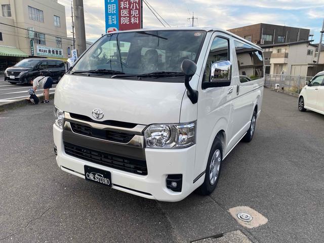 ハイエースバン ロングスーパーGL ダークプライムS クリアランスソナー レーンアシスト 衝突被害軽減システム 両側電動スライドドア オートマチックハイビーム オートライト スマートキー 電動格納ミラー CVT 100V電源 ESC エアコン(14枚目)