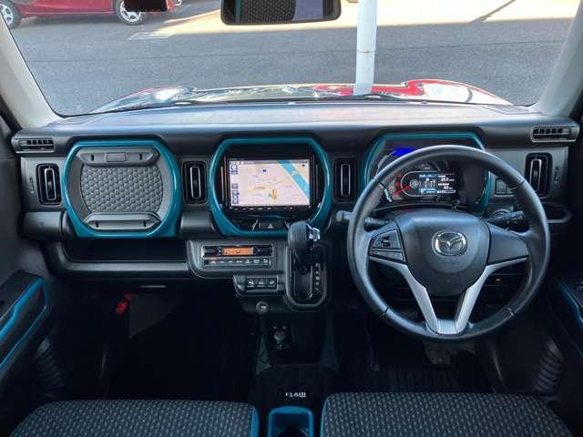 フレアクロスオーバー ハイブリッドＸＳ　禁煙車　全周囲カメラ　ＬＥＤヘッドライト　ＡＴ誤発進抑制装置　車線逸脱警報装置　パーキングセンサー　ＥＴＣ　スマートキー　シートヒーター　ナビ　アルミ（10枚目）