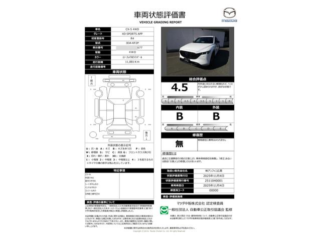 車両状態評価書