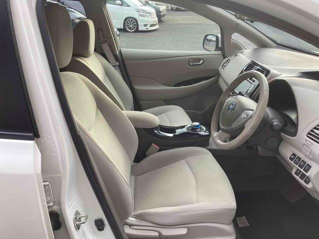 リーフ Ｇ　バックカメラ　ナビ　ＴＶ　オートクルーズコントロール　アルミホイール　電動格納ミラー　シートヒーター　ＣＶＴ　盗難防止システム　衝突安全ボディ　ＡＢＳ　ＥＳＣ　ＣＤ　ミュージックプレイヤー接続可（21枚目）