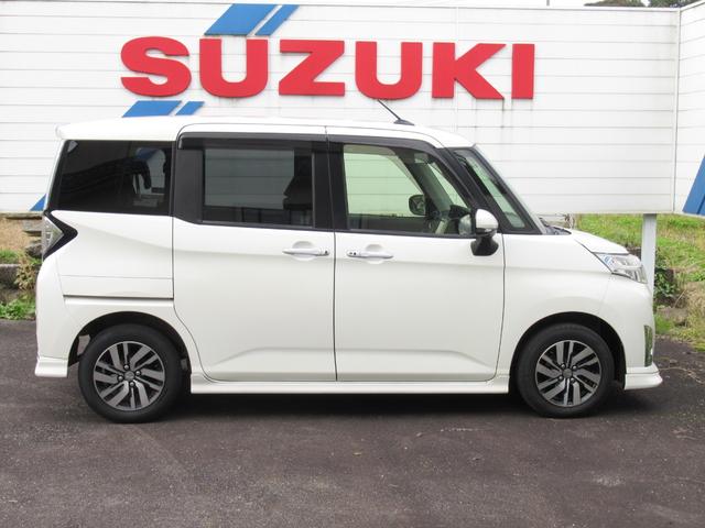 トール カスタムＧ　ＳＡＩＩ　エアロエディション　フルタイム４ＷＤ　車検整備付　ワンオーナー　純正ナビ＋ＴＶ＋Ｂｌｕｅｔｏｏｔｈ接続可　全方位カメラ　ＬＥＤヘッドランプ　両側パワースライドドア　社外２カメラドラレコ　スマートキー（5枚目）